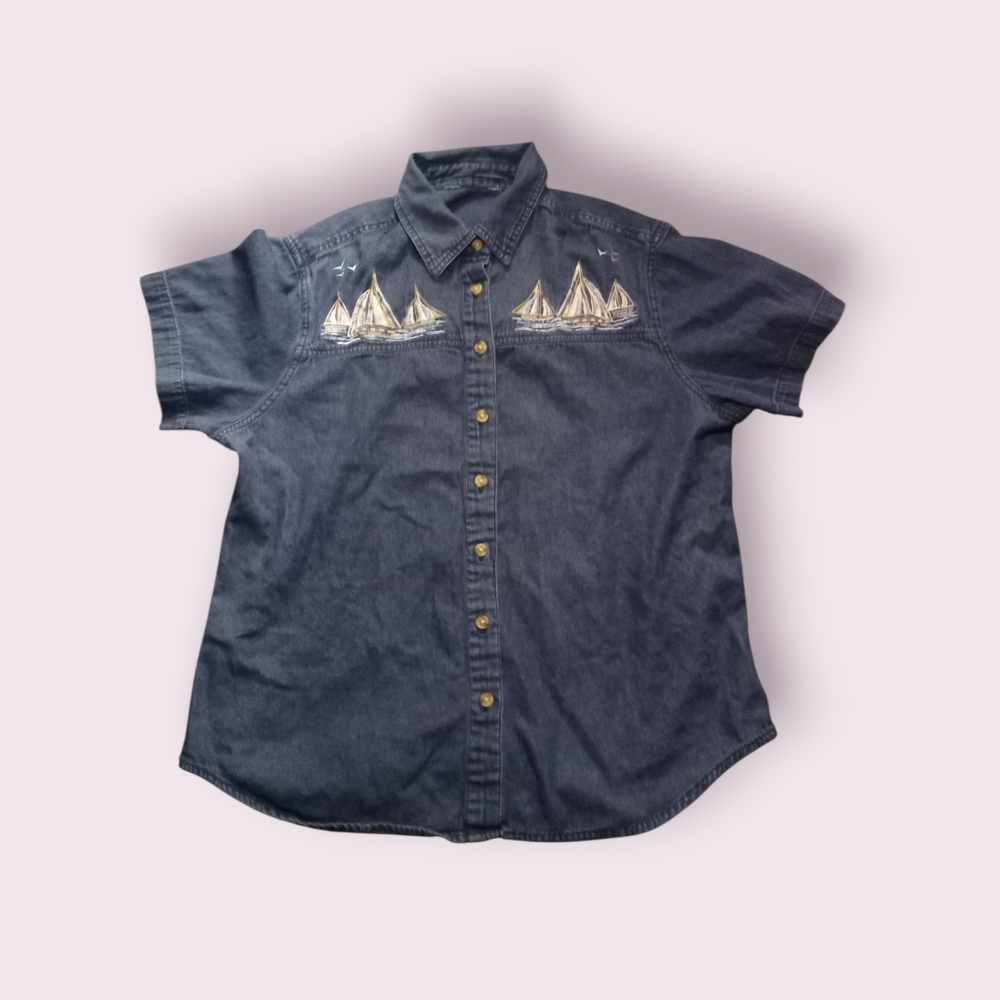 Van Huesen Denim Jean Shirt